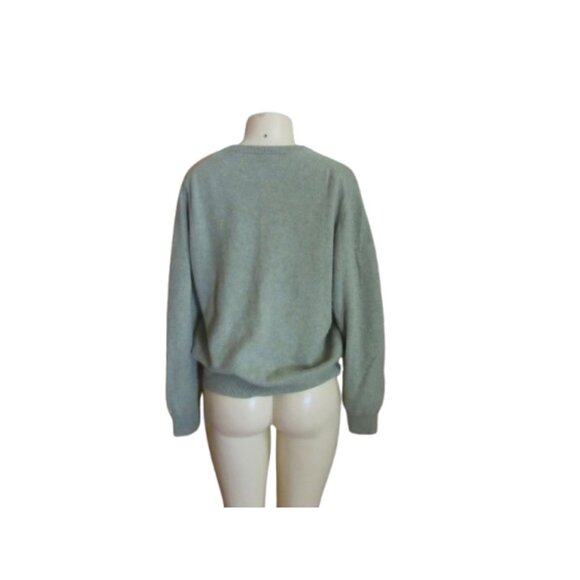 Jos A. Bank Executive Collection Mens Medium Gray Cashmere V-Neck Sweater - Picture 5 of 5